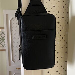 Michael Kors Black Leather Belt Bag